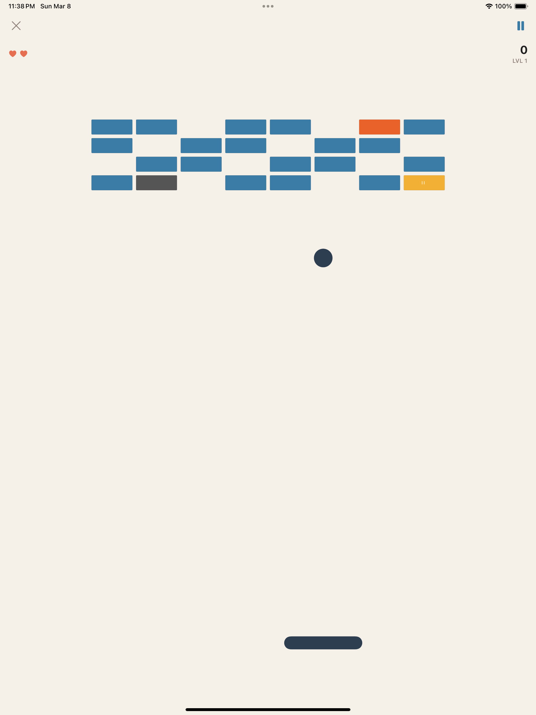 Brick Breaker — iPad
